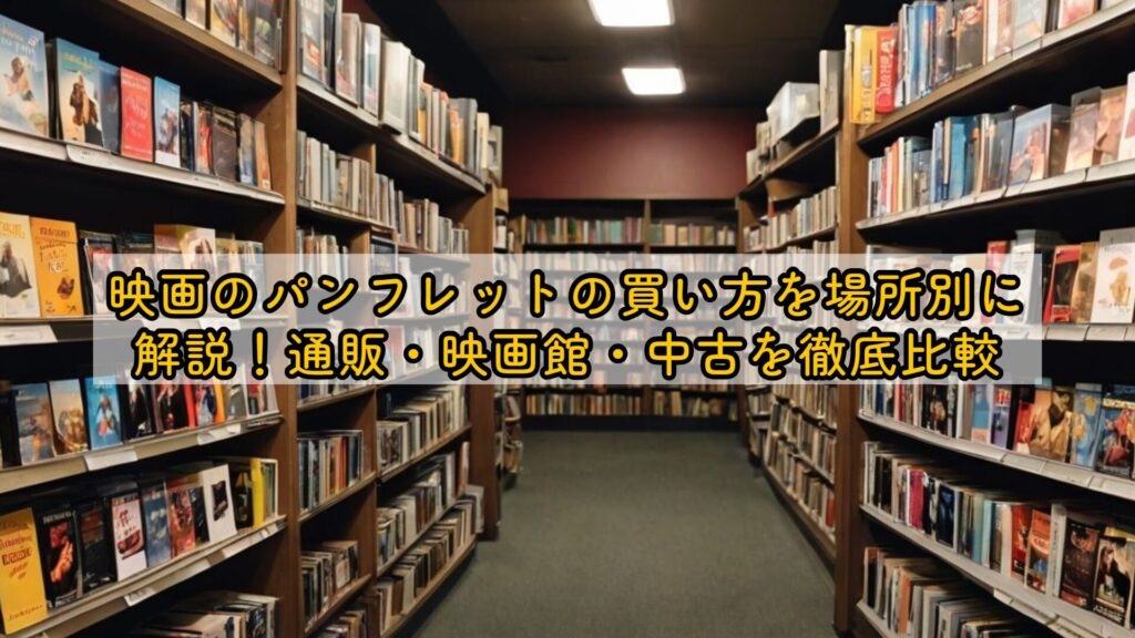 映画のパンフレットの買い方を場所別に解説！通販・映画館・中古を徹底比較