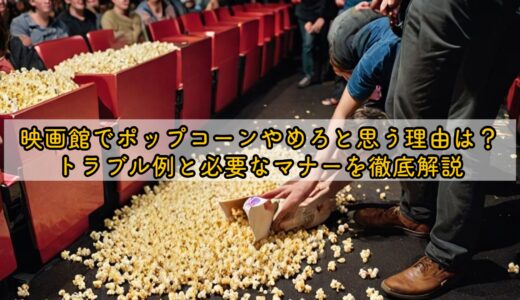 映画館でポップコーンやめろと思う理由は？トラブル例と必要なマナーを徹底解説