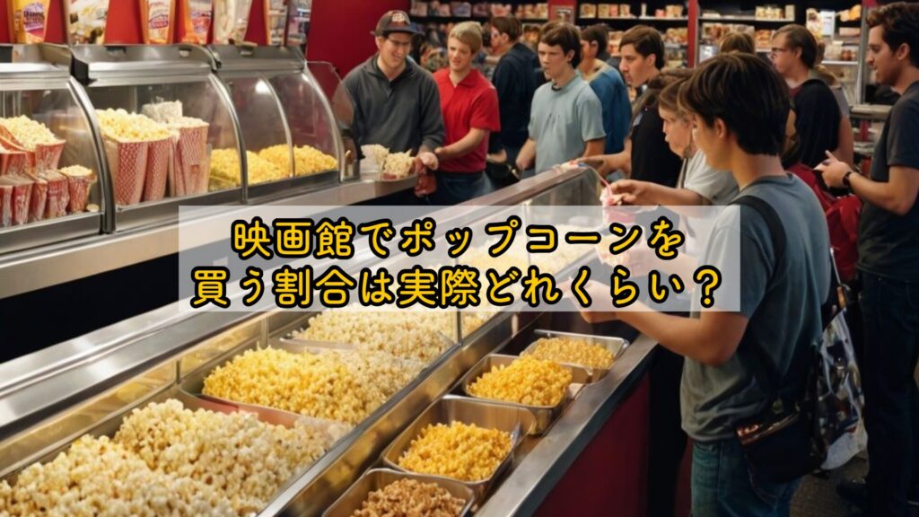 映画館でポップコーンを買う割合は実際どれくらい？