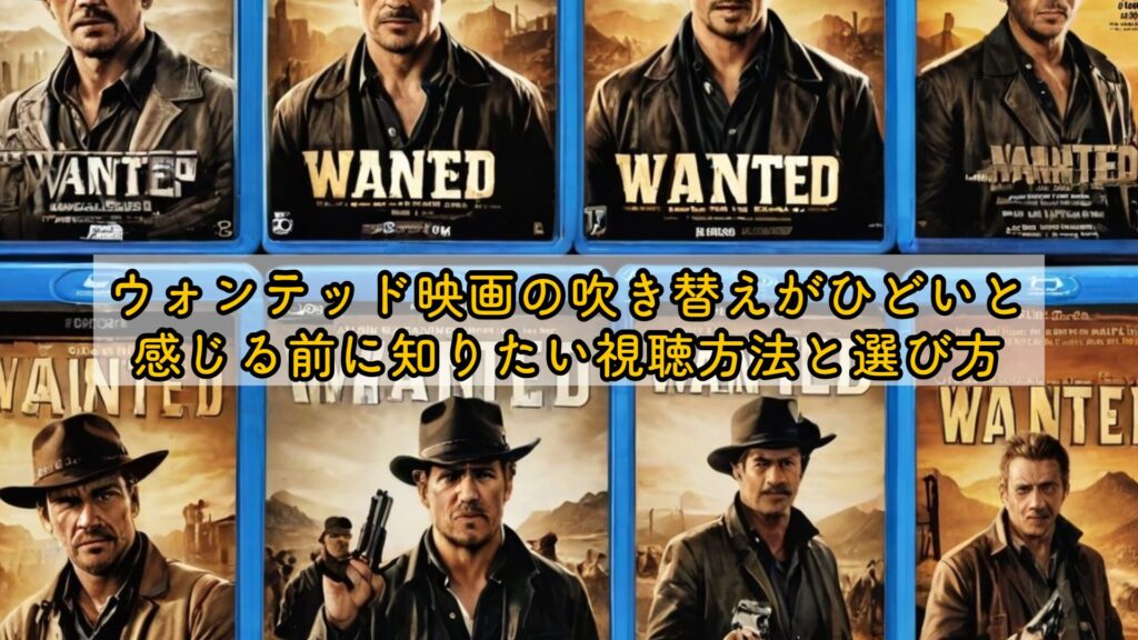 ウォンテッド映画の吹き替えがひどいと感じる前に知りたい視聴方法と選び方