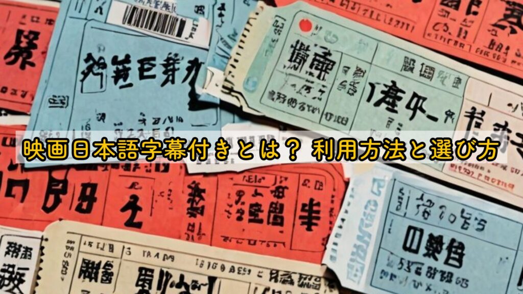 映画日本語字幕付きとは？ 利用方法と選び方