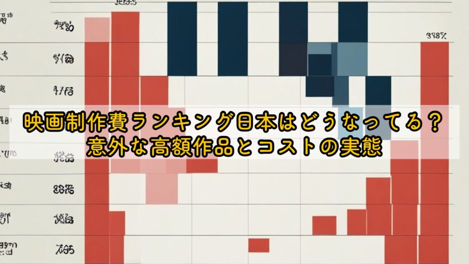 映画制作費ランキング日本はどうなってる？意外な高額作品とコストの実態