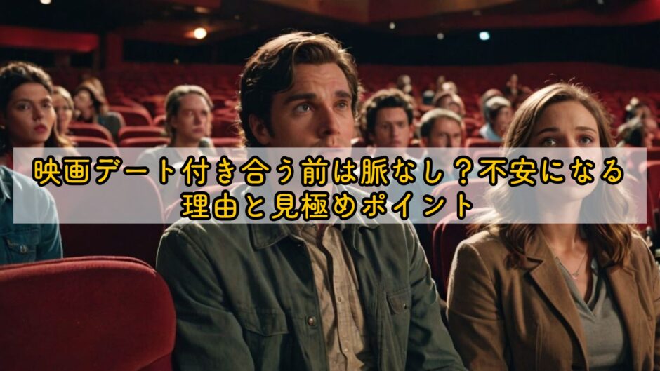 映画デート付き合う前は脈なし？不安になる理由と見極めポイント