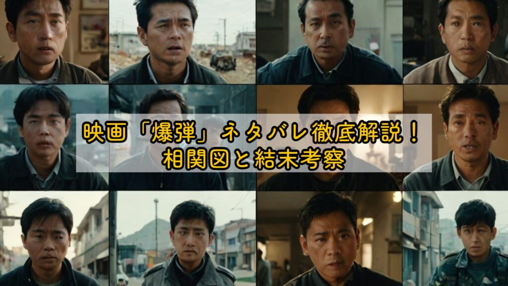 映画「爆弾」ネタバレ徹底解説！相関図と結末考察 | MOVIEW（ムービュー）｜映画の“もう一歩深い見方”を届ける映画好きのための研究メディア