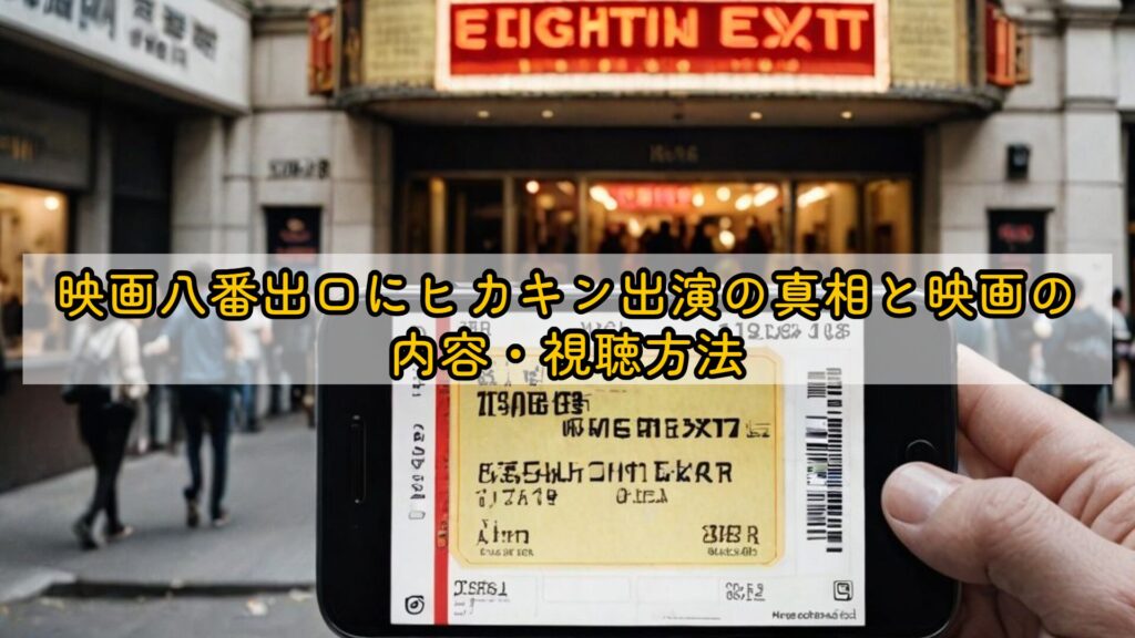 映画八番出口にヒカキン出演の真相と映画の内容・視聴方法