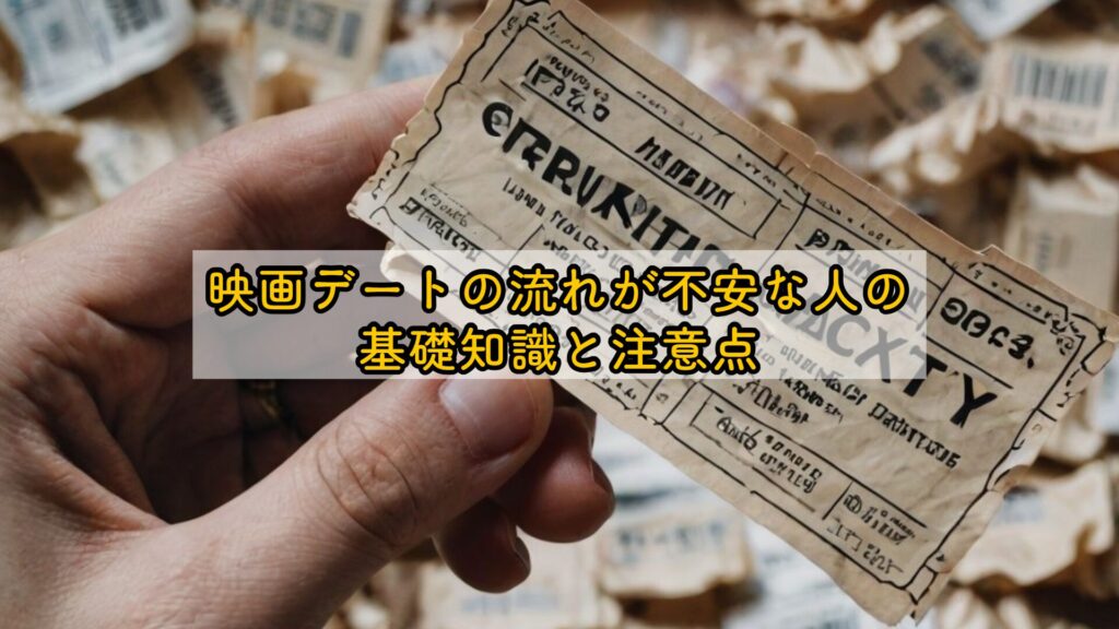 映画デートの流れが不安な人の基礎知識と注意点