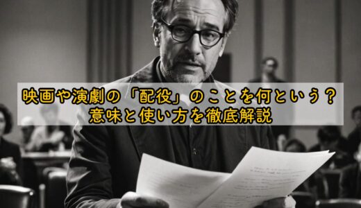 映画や演劇の「配役」のことを何という？意味と使い方を徹底解説