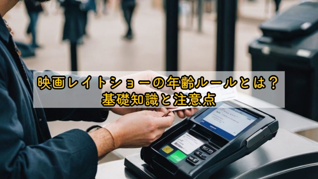 映画レイトショーの年齢ルールとは？基礎知識と注意点