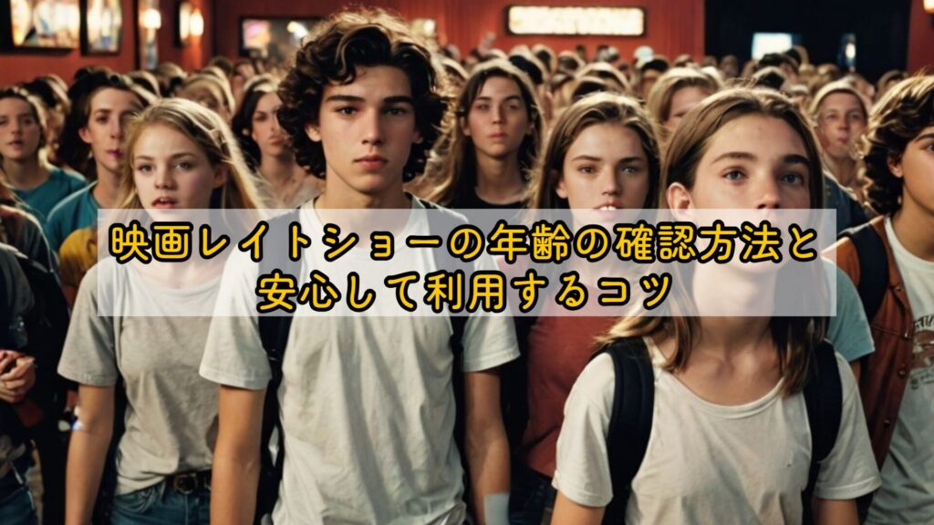 映画レイトショーの年齢の確認方法と安心して利用するコツ