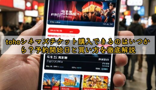 tohoシネマズチケット購入できるのはいつから？予約開始日と買い方を徹底解説