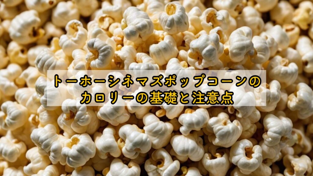 トーホーシネマズポップコーンのカロリーの基礎と注意点