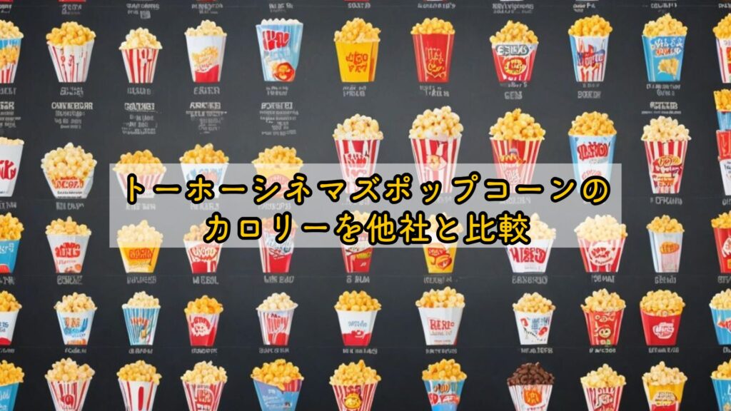 トーホーシネマズポップコーンのカロリーを他社と比較