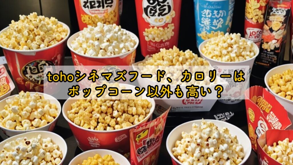 tohoシネマズフード、カロリーはポップコーン以外も高い？