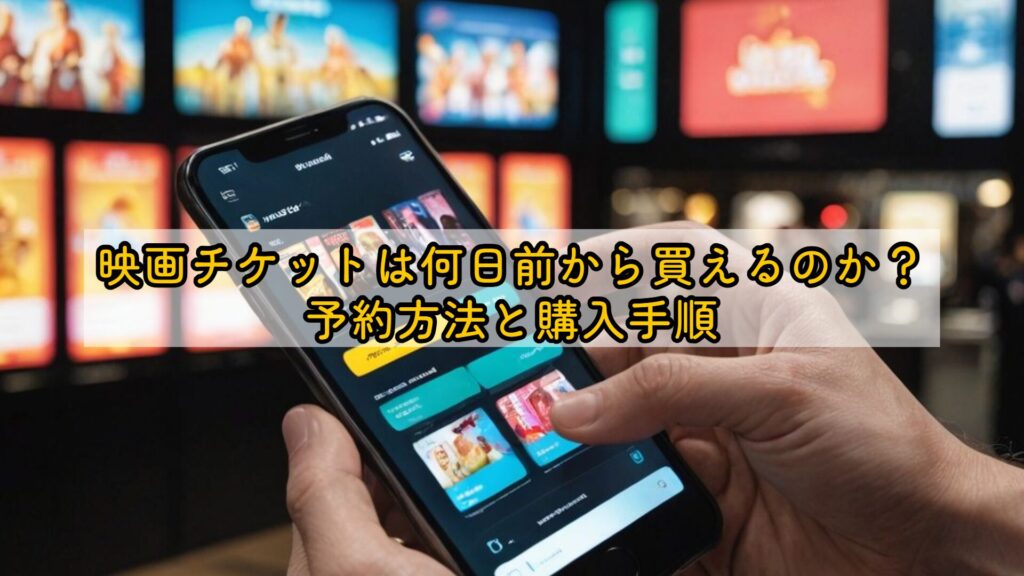 映画チケットは何日前から買えるのか？予約方法と購入手順