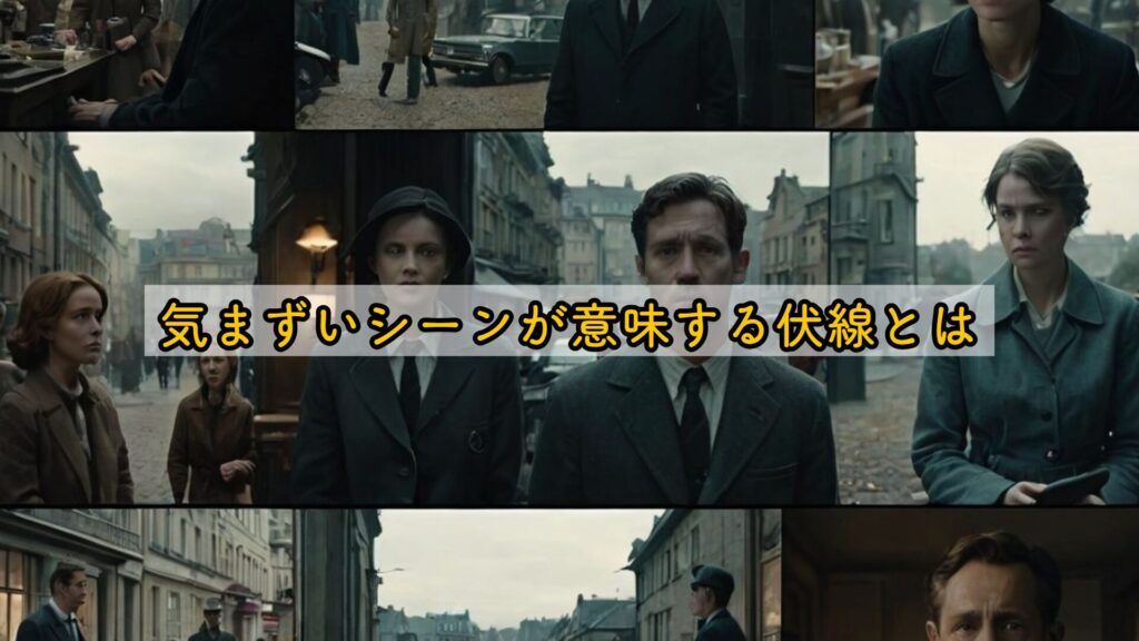 気まずいシーンが意味する伏線とは