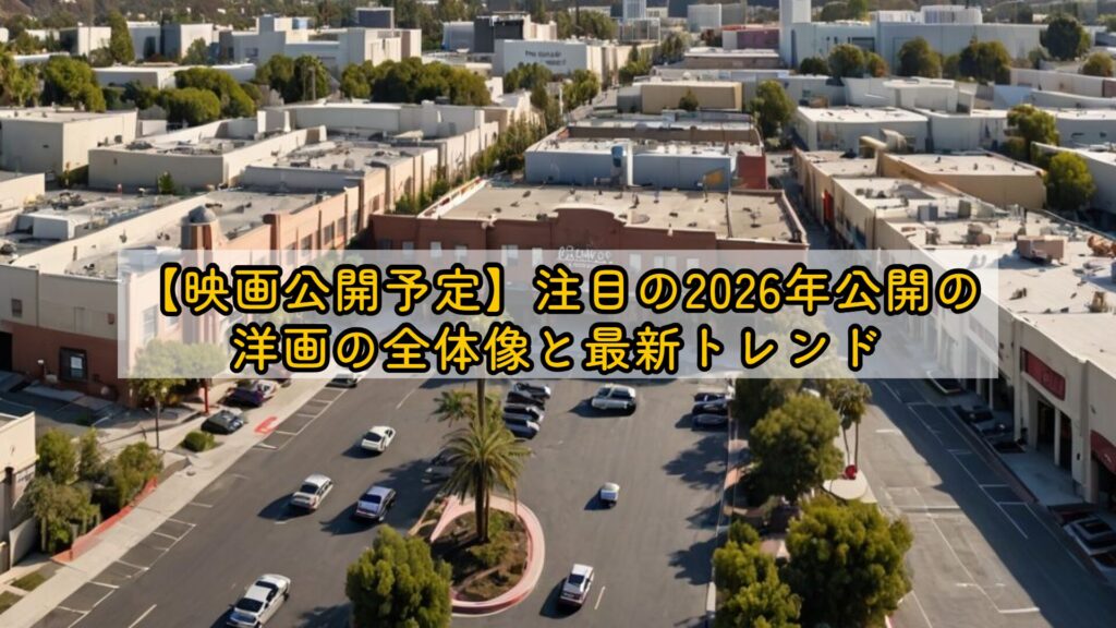 【映画公開予定】注目の2026年公開の洋画の全体像と最新トレンド