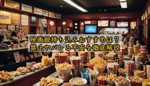 映画館持ち込みおすすめは？禁止やバレる不安を徹底解説