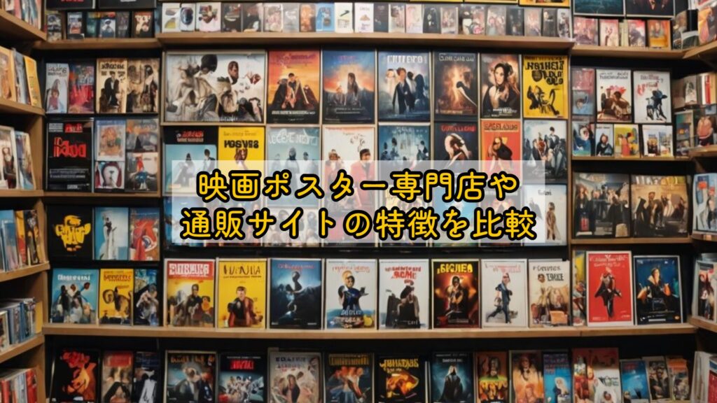 映画ポスター専門店や通販サイトの特徴を比較