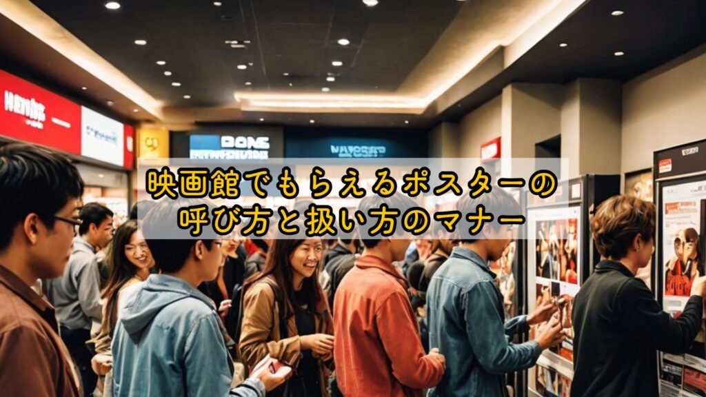 映画館でもらえるポスターの呼び方と扱い方のマナー