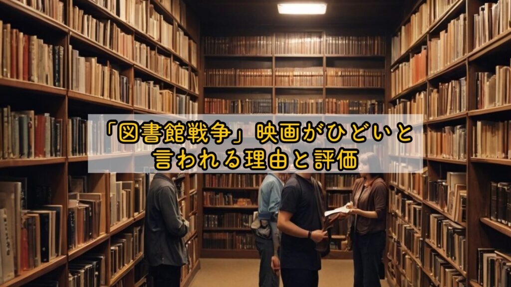 「図書館戦争」映画がひどいと言われる理由と評価
