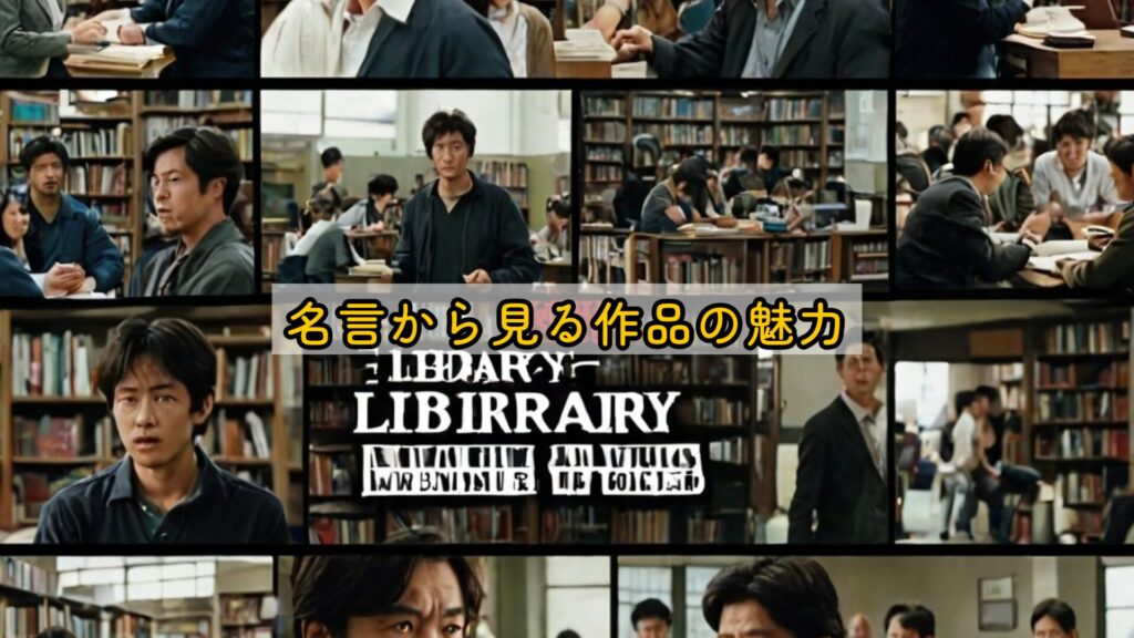 名言から見る作品の魅力