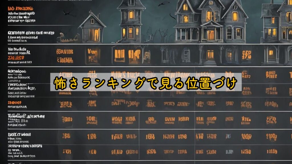 怖さランキングで見る位置づけ