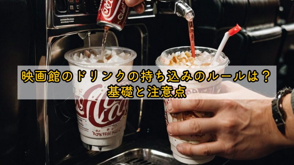 映画館のドリンクの持ち込みのルールは？基礎と注意点