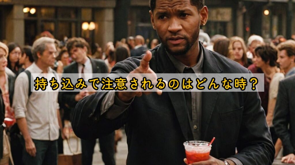 持ち込みで注意されるのはどんな時？