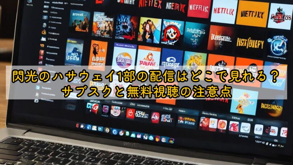 閃光のハサウェイ1部の配信はどこで見れる？サブスクと無料視聴の注意点