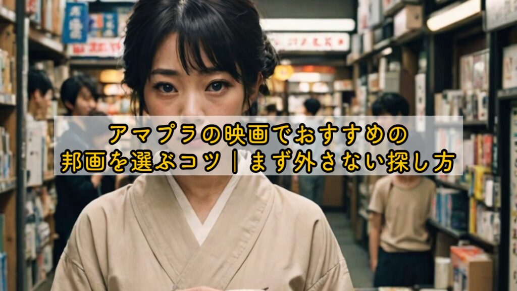 アマプラの映画でおすすめの邦画を選ぶコツ|まず外さない探し方