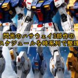 閃光のハサウェイ3部作のスケジュールを時系列で整理