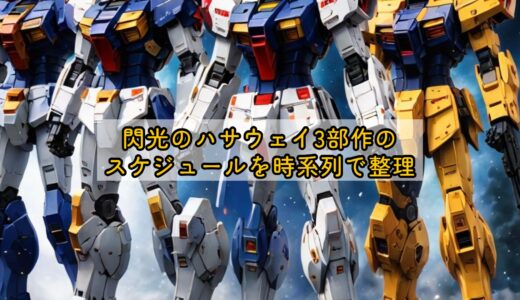 閃光のハサウェイ3部作のスケジュールを時系列で整理