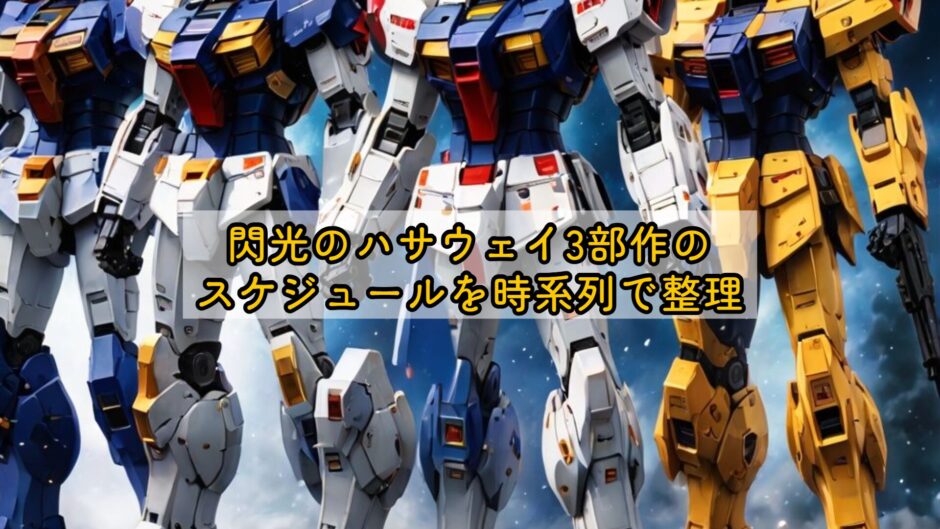 閃光のハサウェイ3部作のスケジュールを時系列で整理